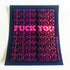 Supreme Skate Sticker - "F@ck You" Blue - SkateboardStickers.com