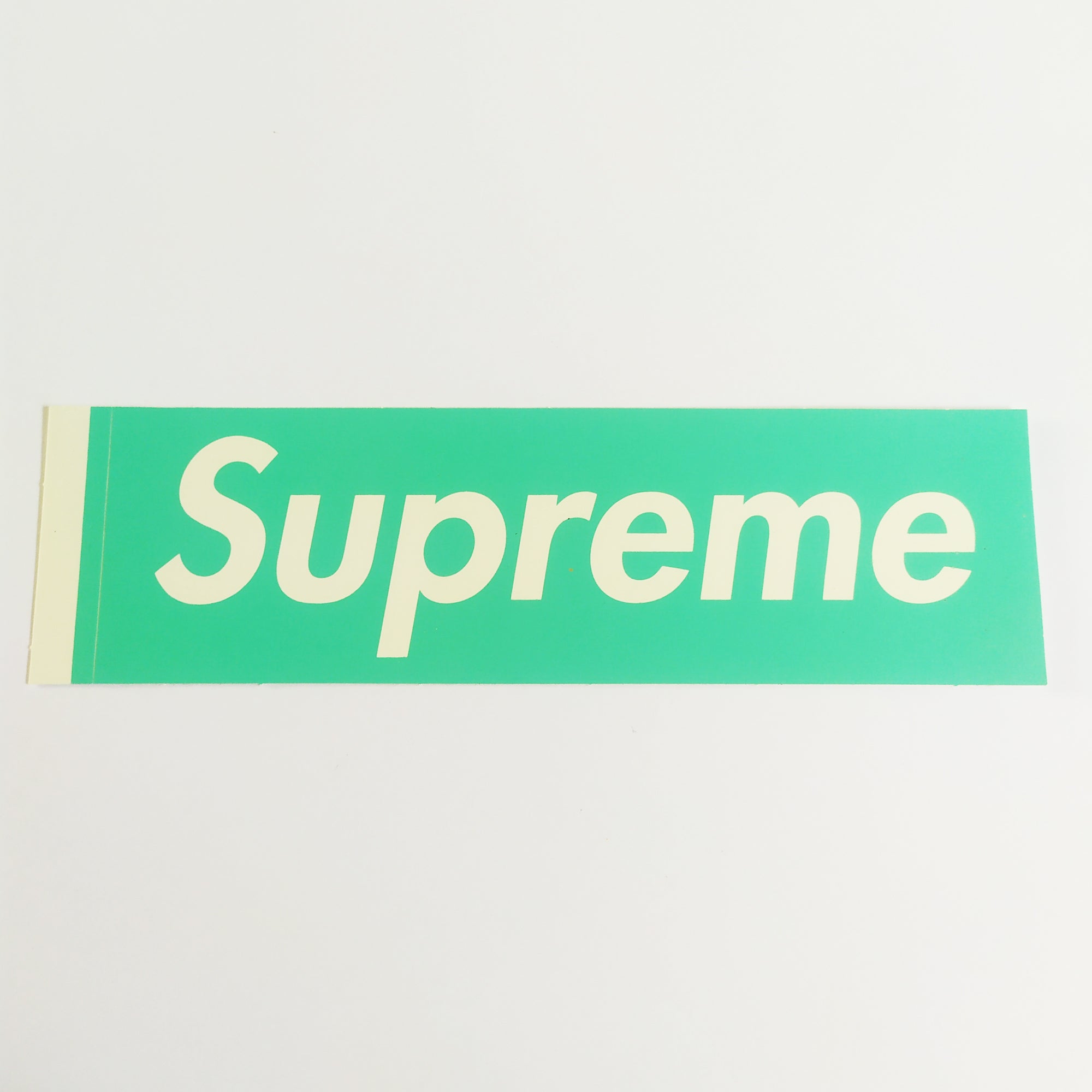 Supreme Skateboard Sticker - Aqua Box Logo