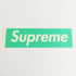 Supreme Skateboard Sticker - Aqua Box Logo