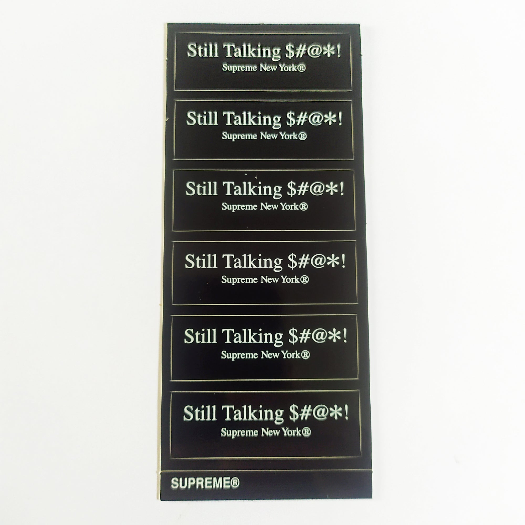 Supreme Skate Sticker Sheet - Still Talking S#@*!