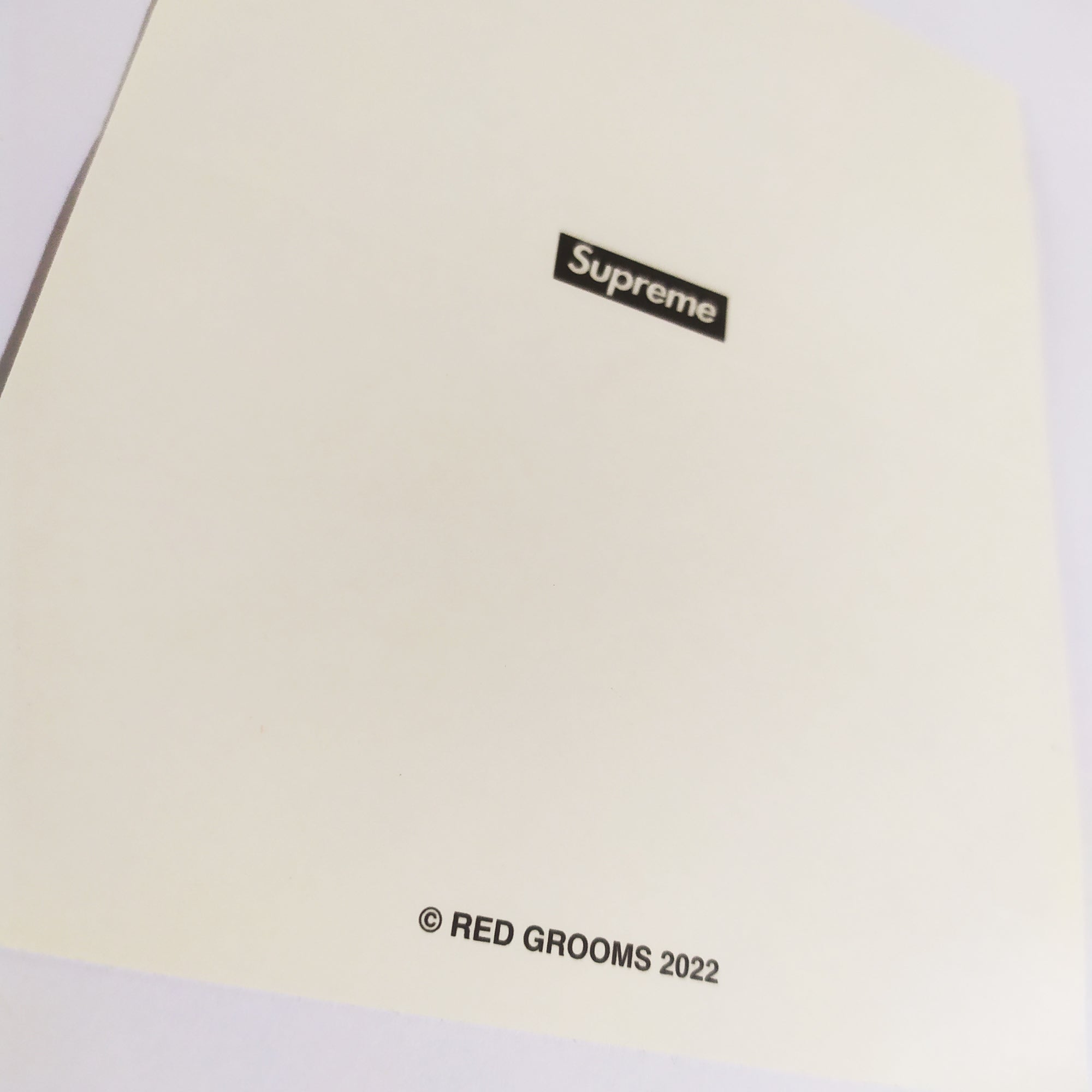 Supreme Skate Sticker - Red Grooms
