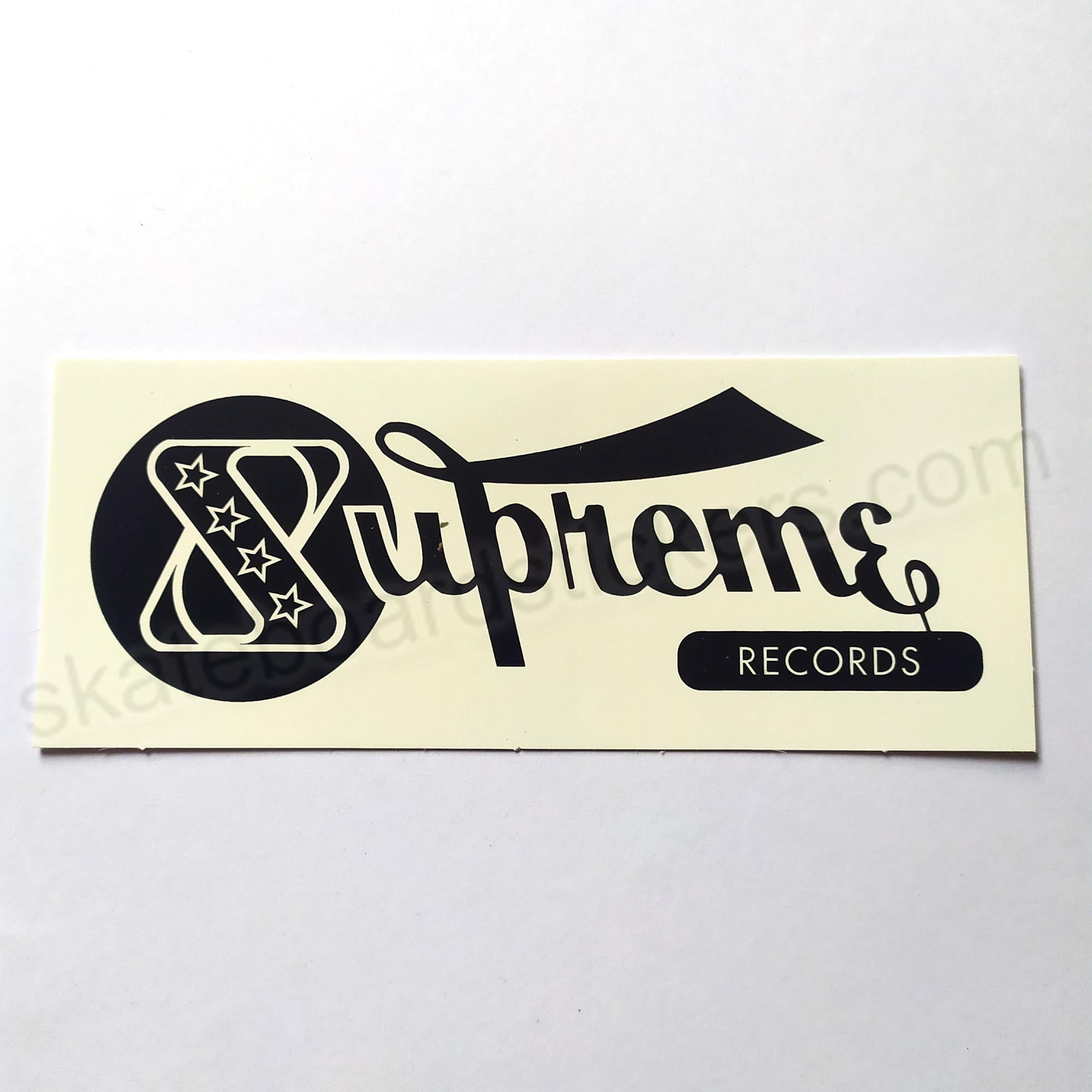 Supreme Records Skateboard Sticker - SkateboardStickers.com