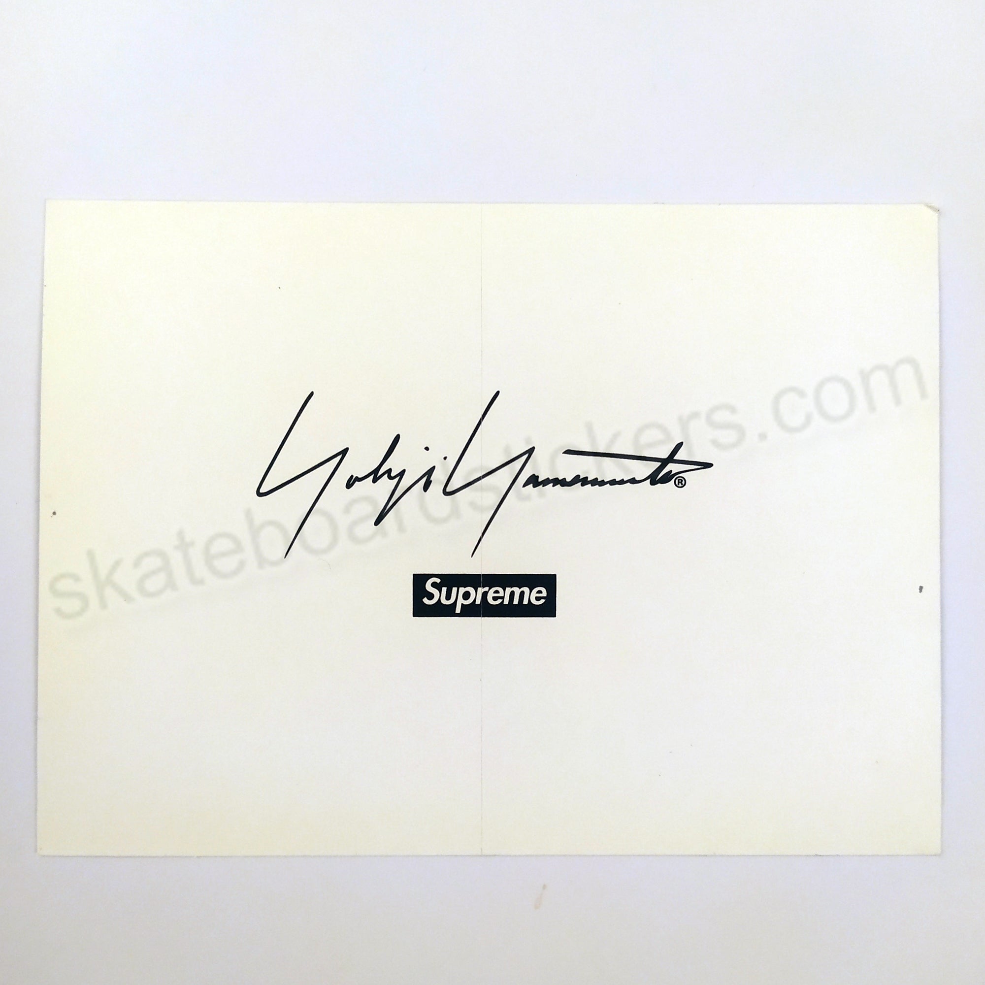 Supreme Yohji Yamamoto "Game Over" Skate Sticker - SkateboardStickers.com