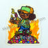 Supreme x Andy Howell "Molotov Kid" Skateboard Sticker - SkateboardStickers.com