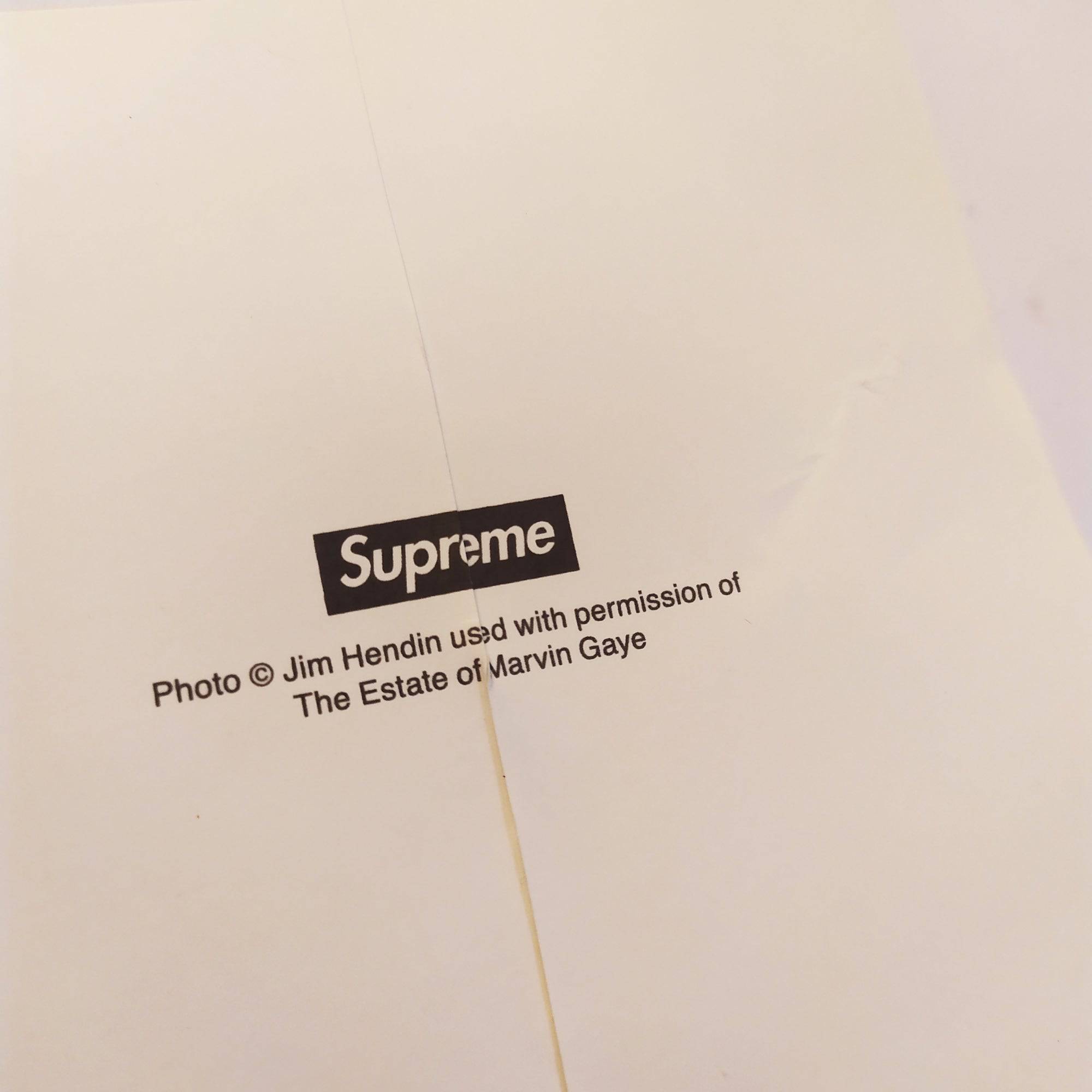 Supreme Skate Sticker - Marvin Gaye (slight damage) - SkateboardStickers.com