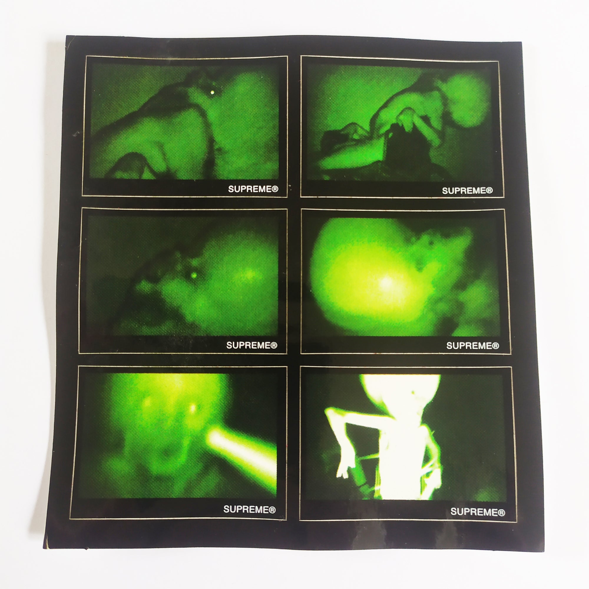 Supreme Skate Sticker Sheet - Rubber Johnny by Chris Cunningham