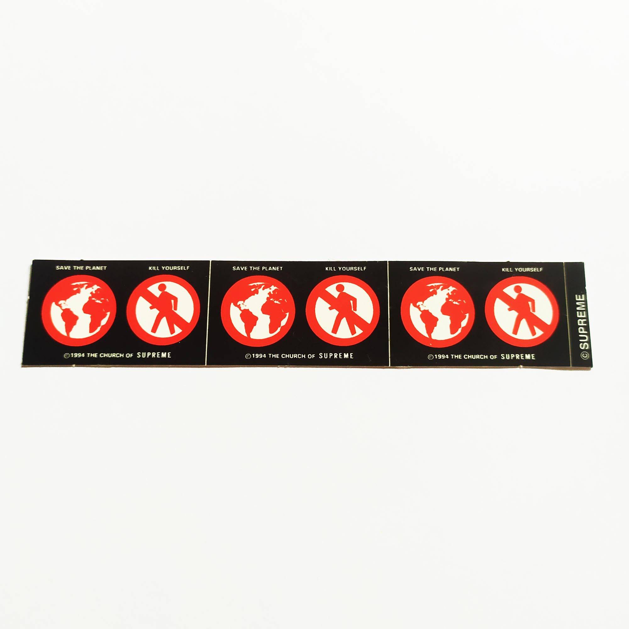 Supreme Skate Sticker - Church of Supreme mini sheet - red - SkateboardStickers.com