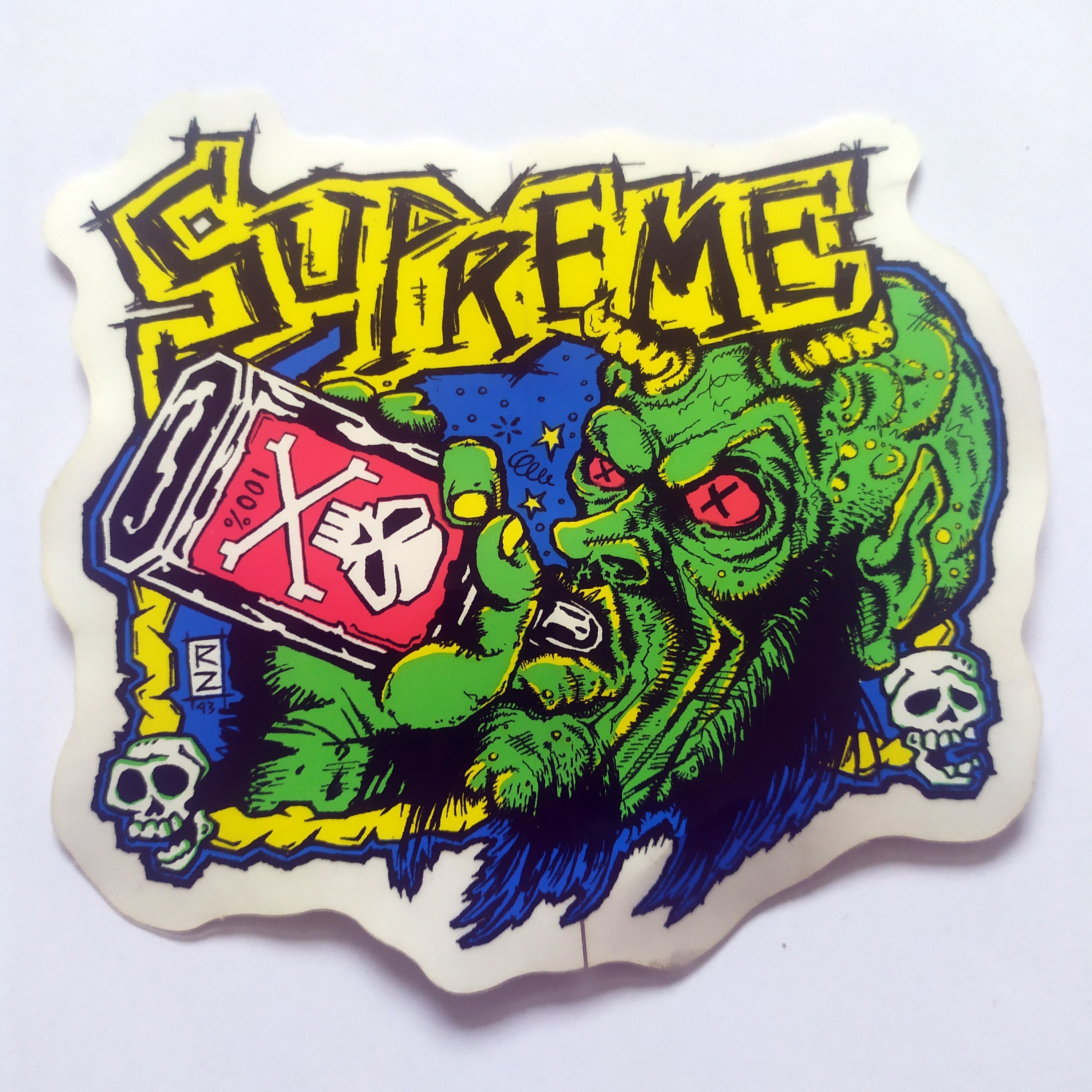 Supreme Clothing Skateboard Sticker - SkateboardStickers.com