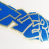 There Skateboards Sticker - "Block" Glitter Blue