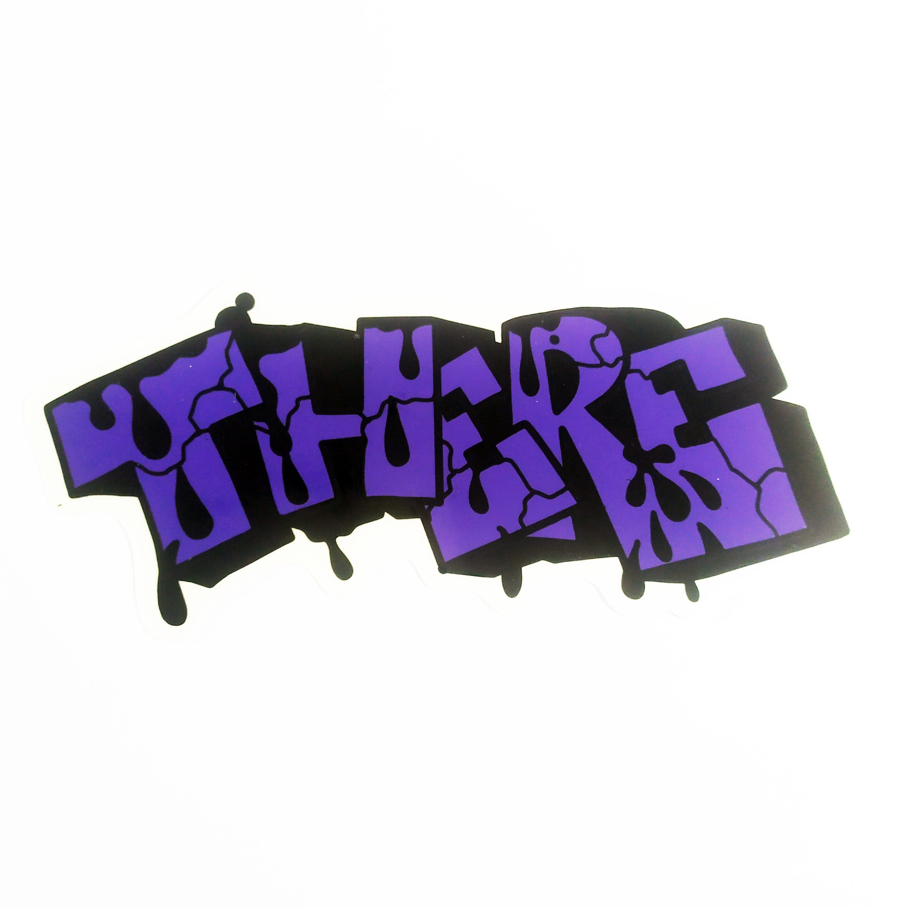 There Skateboards Sticker - "Life Toy" Purple
