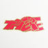 There Skateboards Sticker - "Block" Glitter Red