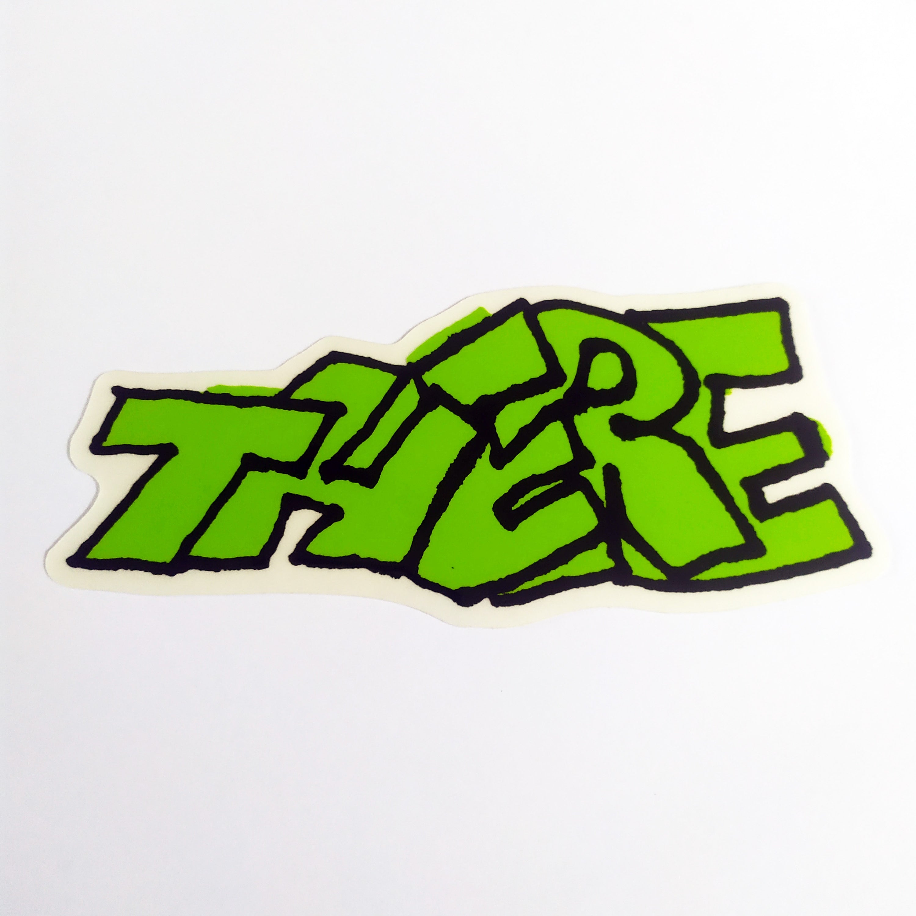 There Skateboards Sticker - "Block" Green