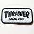 Thrasher Magazine Logo Patch - White / Black