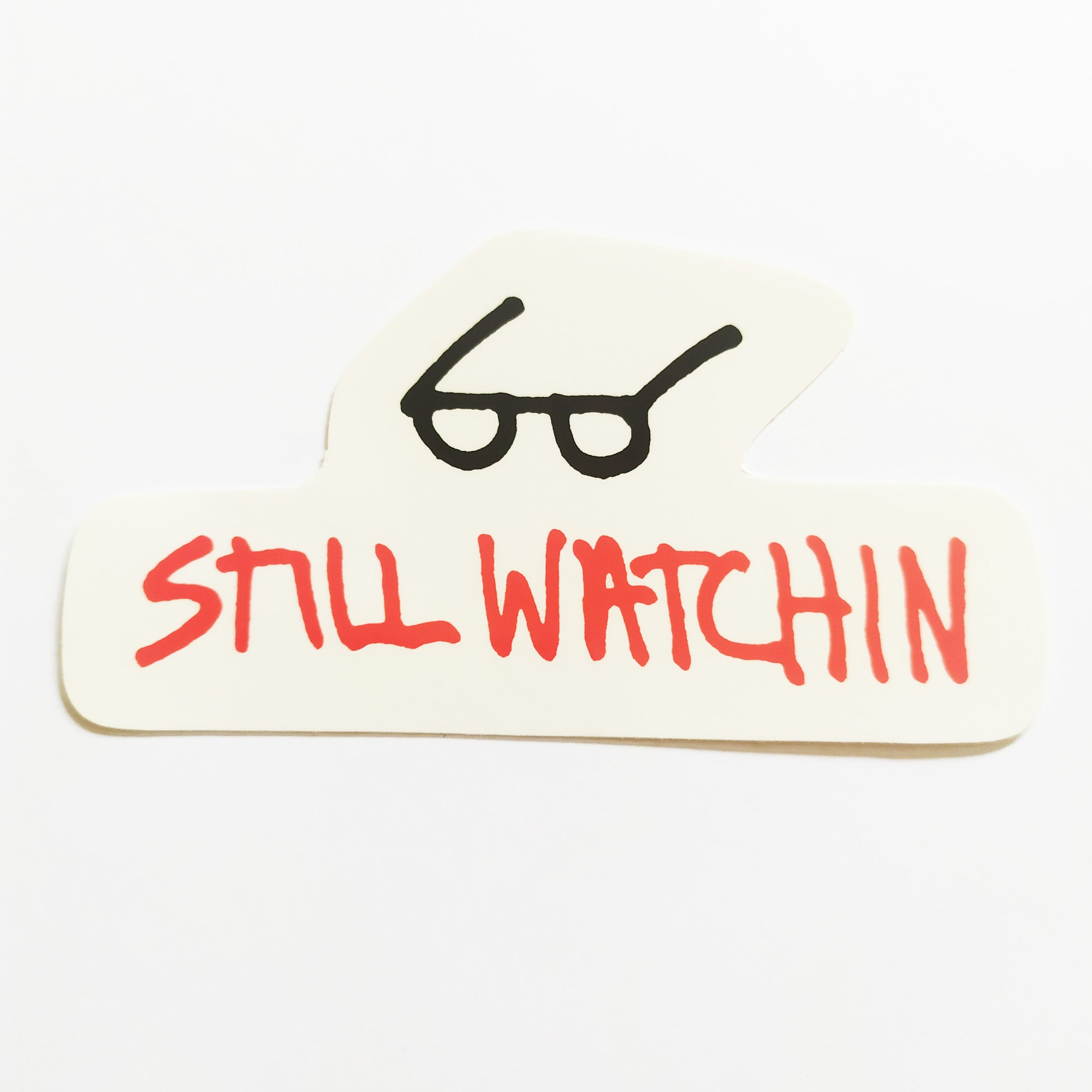 Thrasher Magazine Skateboard Sticker - Still Watchin - SkateboardStickers.com