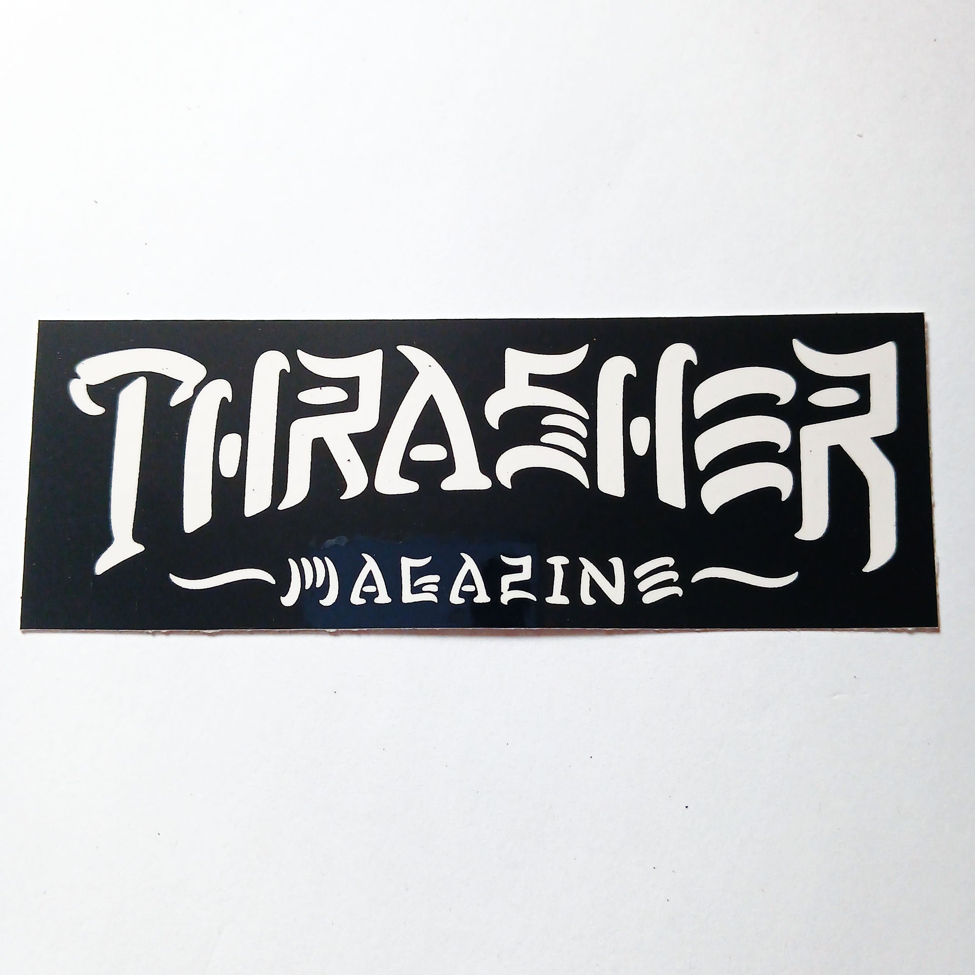 Thrasher Magazine Thrash & Destroy Sticker - Black / White