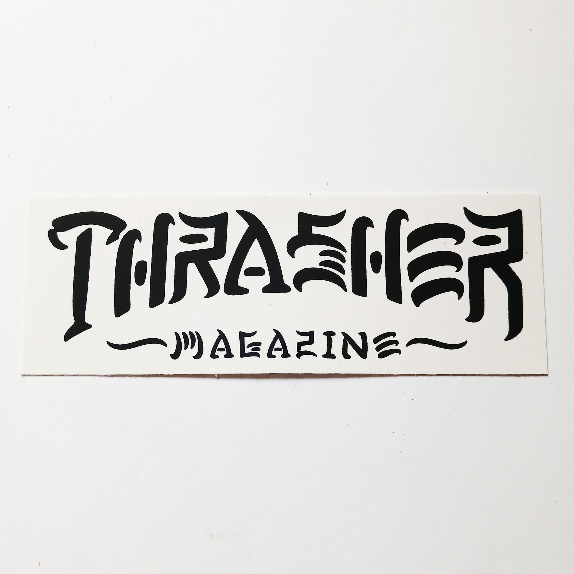 Thrasher Magazine Thrash & Destroy Sticker - White / Black
