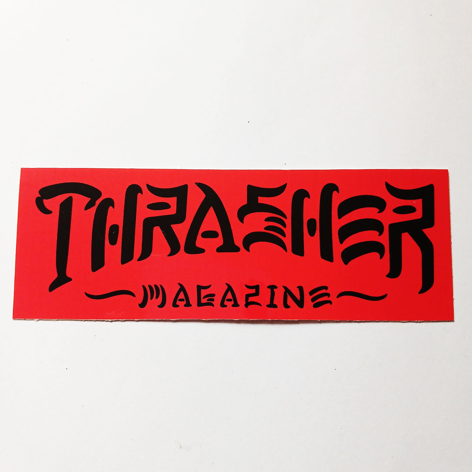 Thrasher Magazine Thrash & Destroy Sticker - Red / Black