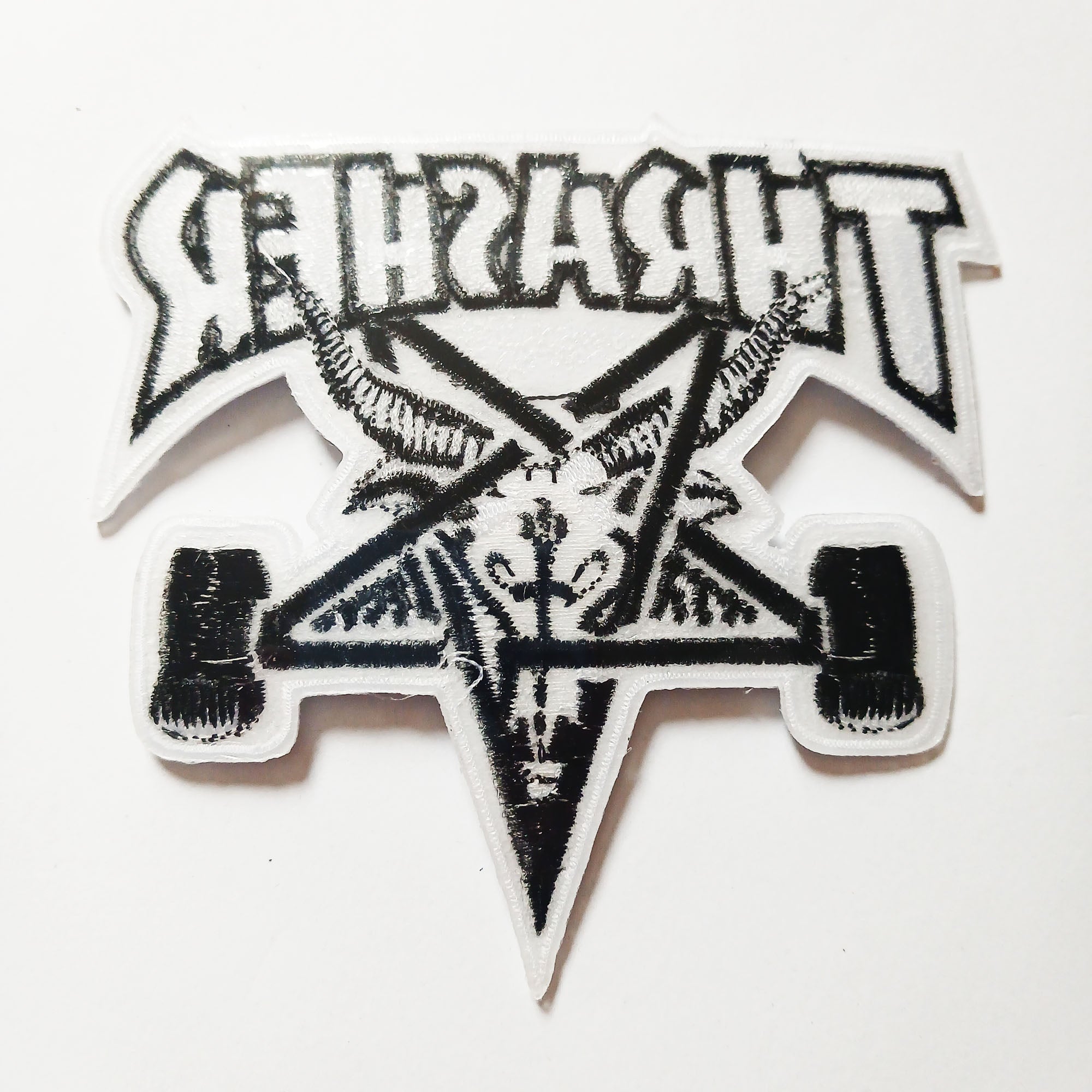 Thrasher Magazine Skategoat Patch - White / Black
