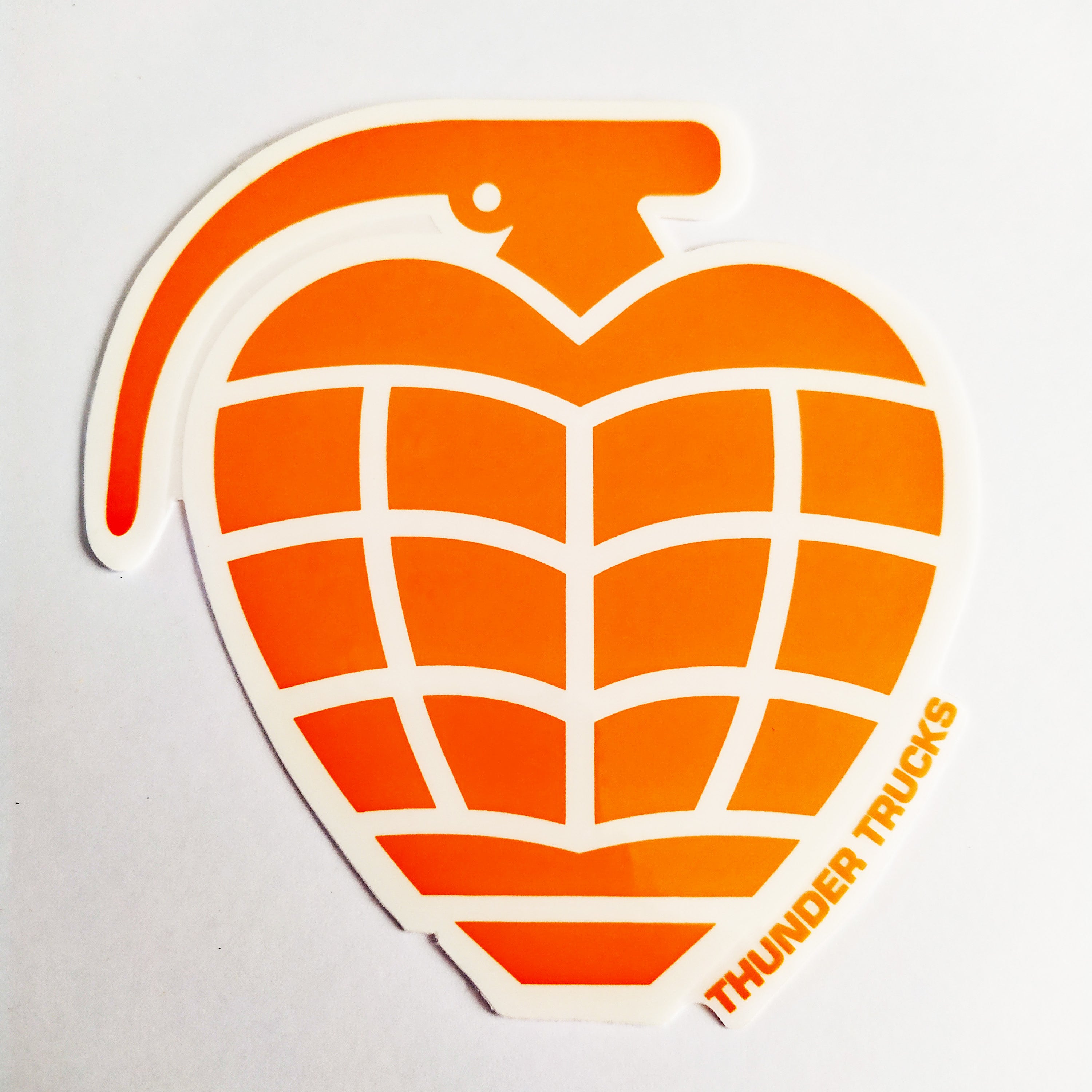 Thunder Trucks OG Grenade Skateboard Sticker - Orange
