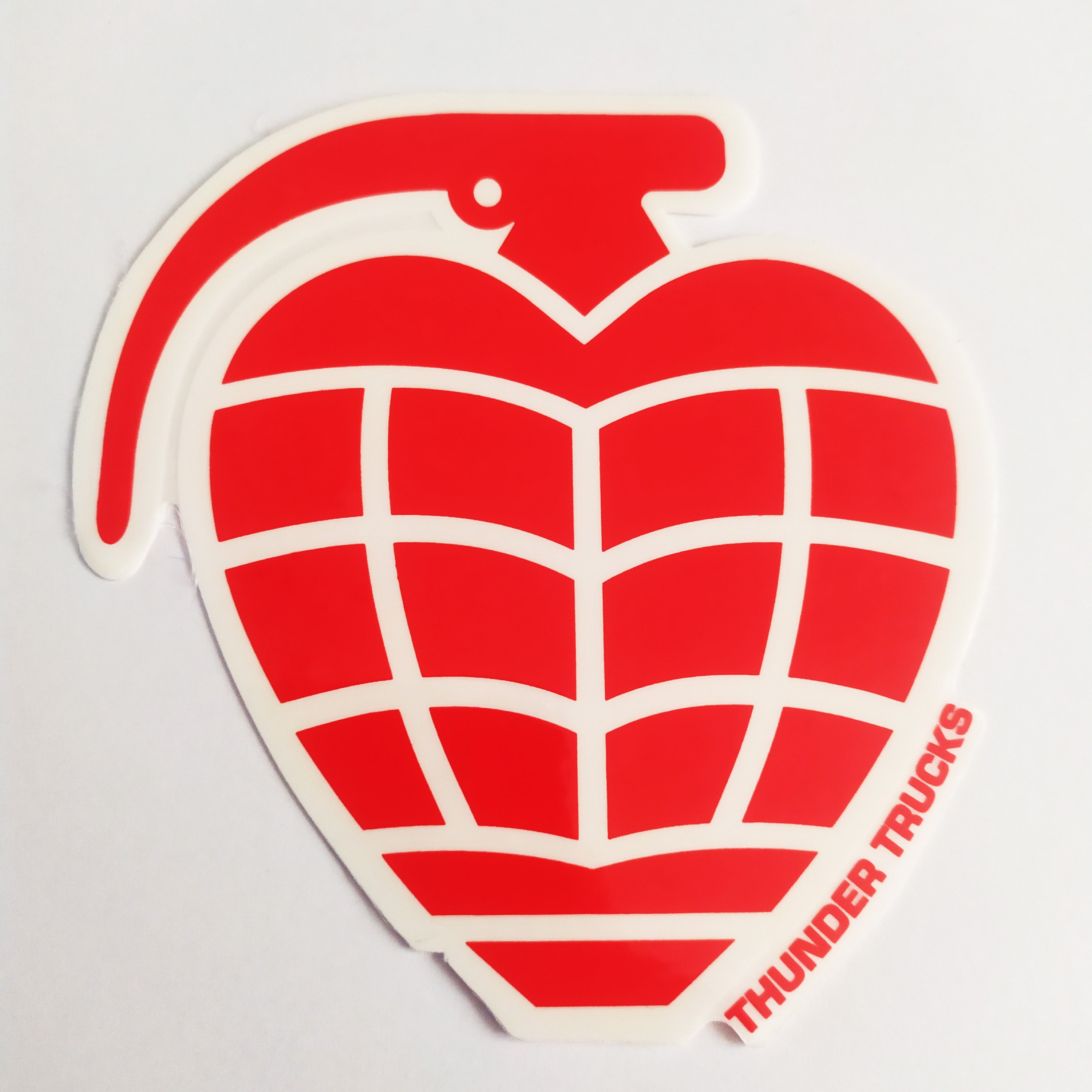 Thunder Trucks OG Grenade Skateboard Sticker - Red