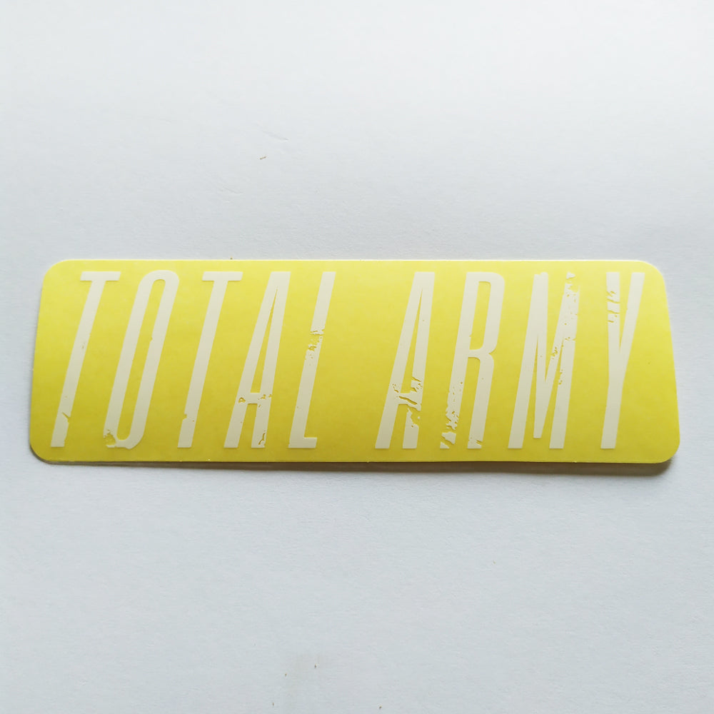 Total Bikes BMX Sticker - "Total Army" white - SkateboardStickers.com