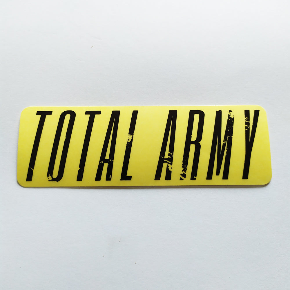 Total Bikes BMX Sticker - "Total Army" black - SkateboardStickers.com