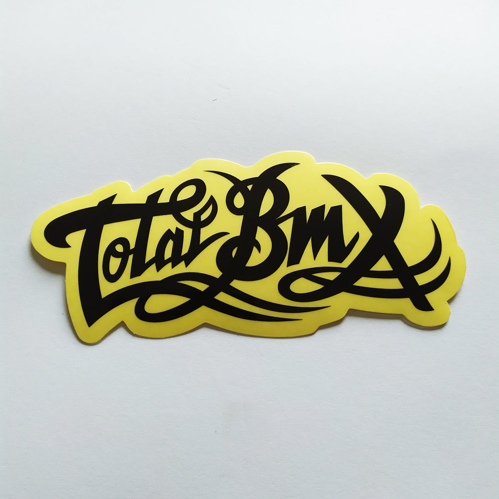 Total Bikes BMX Sticker - "Total BMX" black - 13.5cm across - SkateboardStickers.com