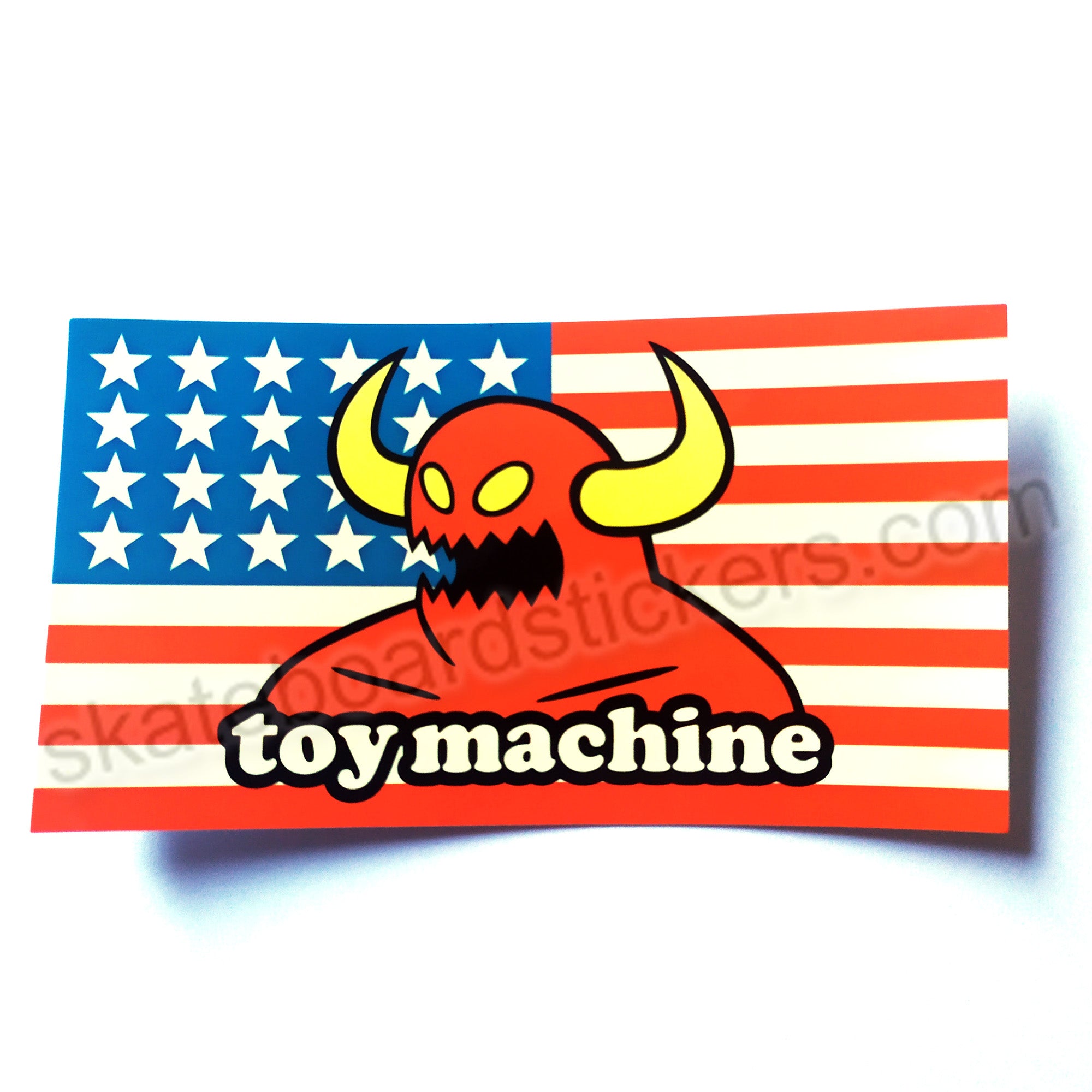 Toy Machine "American Monster" - Skateboard Sticker 12.75 cm x 7 cm across approx. - SkateboardStickers.com