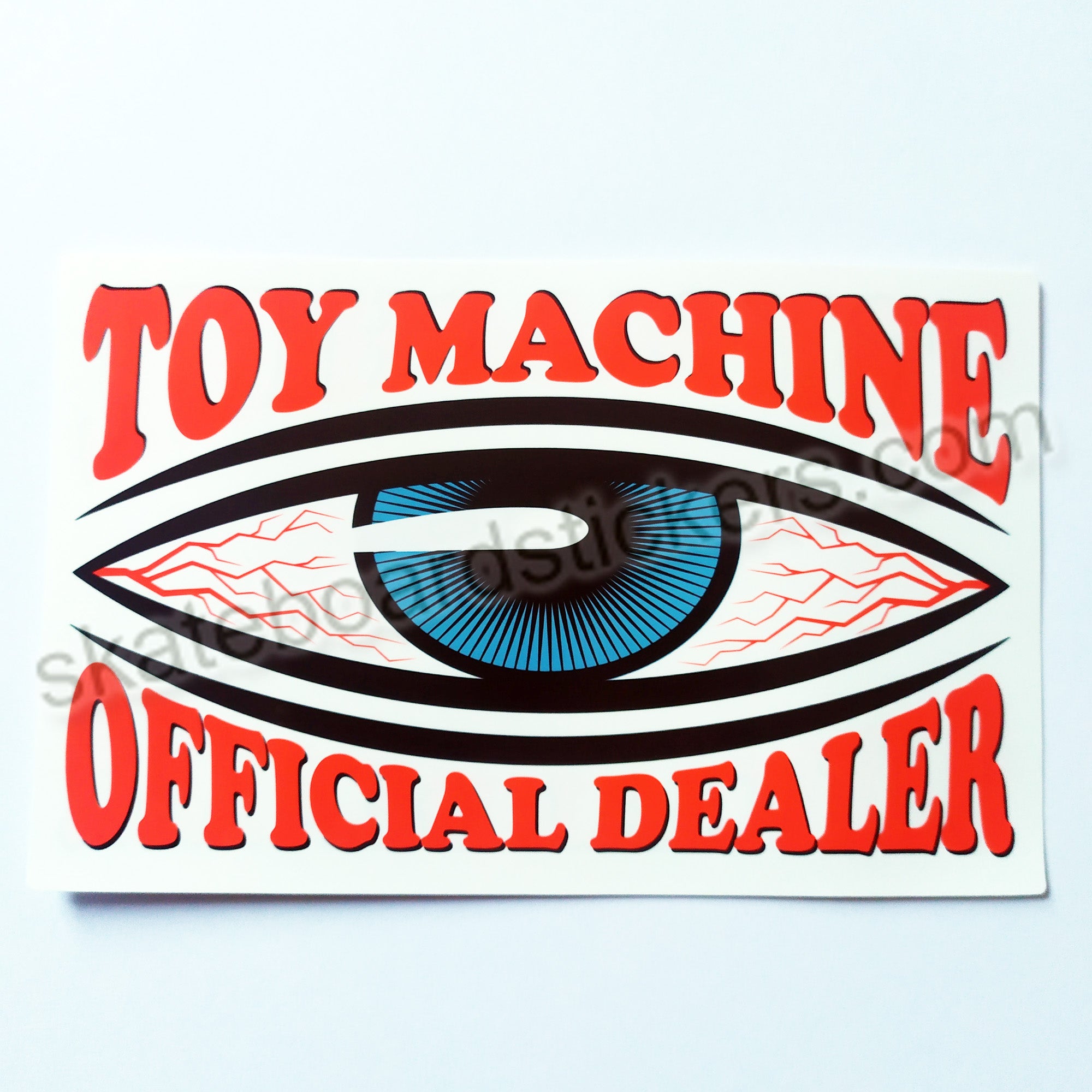 Toy Machine "Official Dealer" - Window / Skate Sticker 15.5 cm x 9.5 cm approx. - SkateboardStickers.com