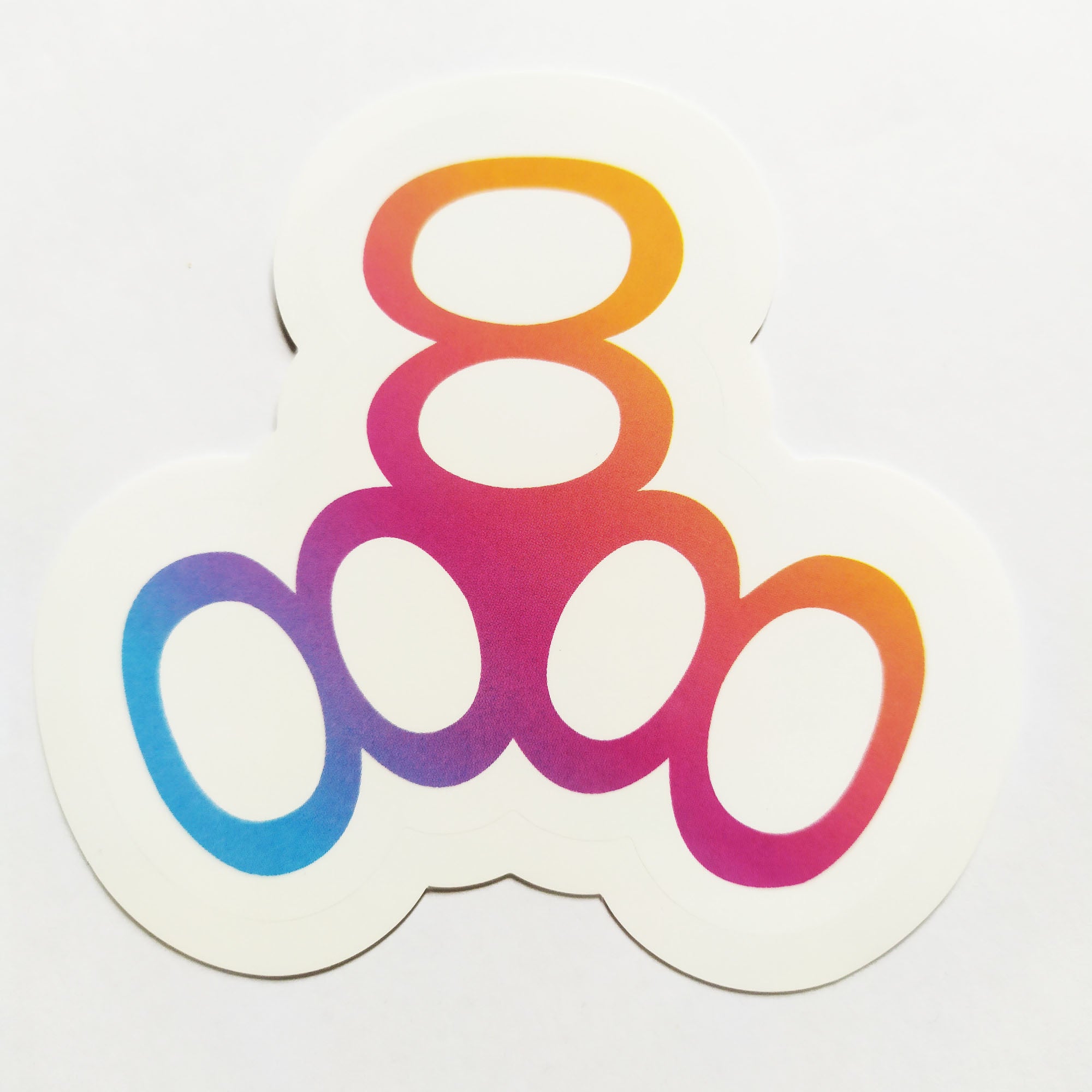 Triple Eight Helmets Skate Sticker - White/Multicolour