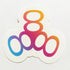 Triple Eight Helmets Skate Sticker - White/Multicolour