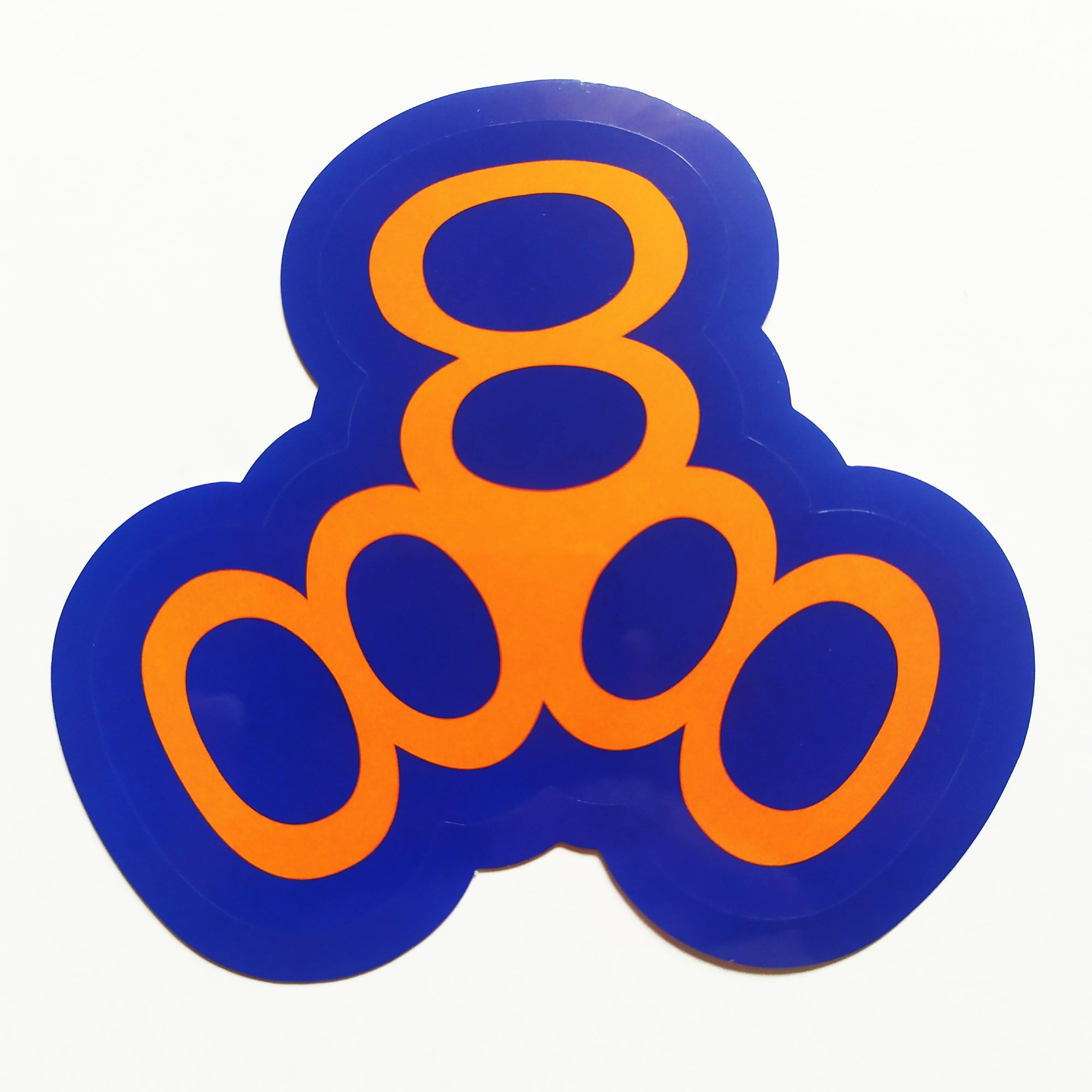 Triple Eight Helmets Skate Sticker - Blue/Orange