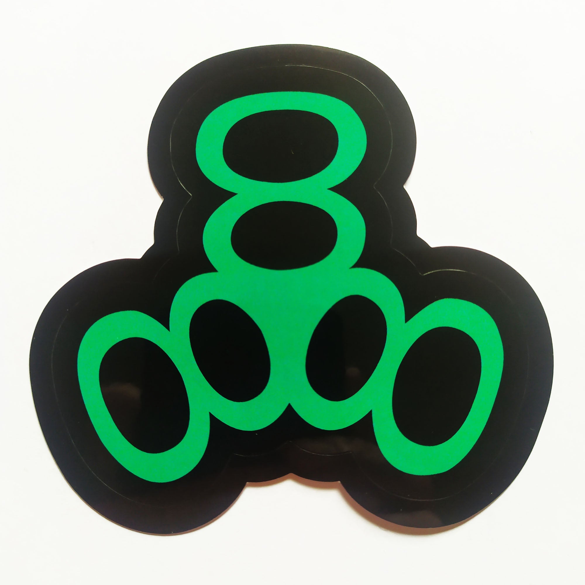 Triple Eight Helmets Skate Sticker - Black/Green