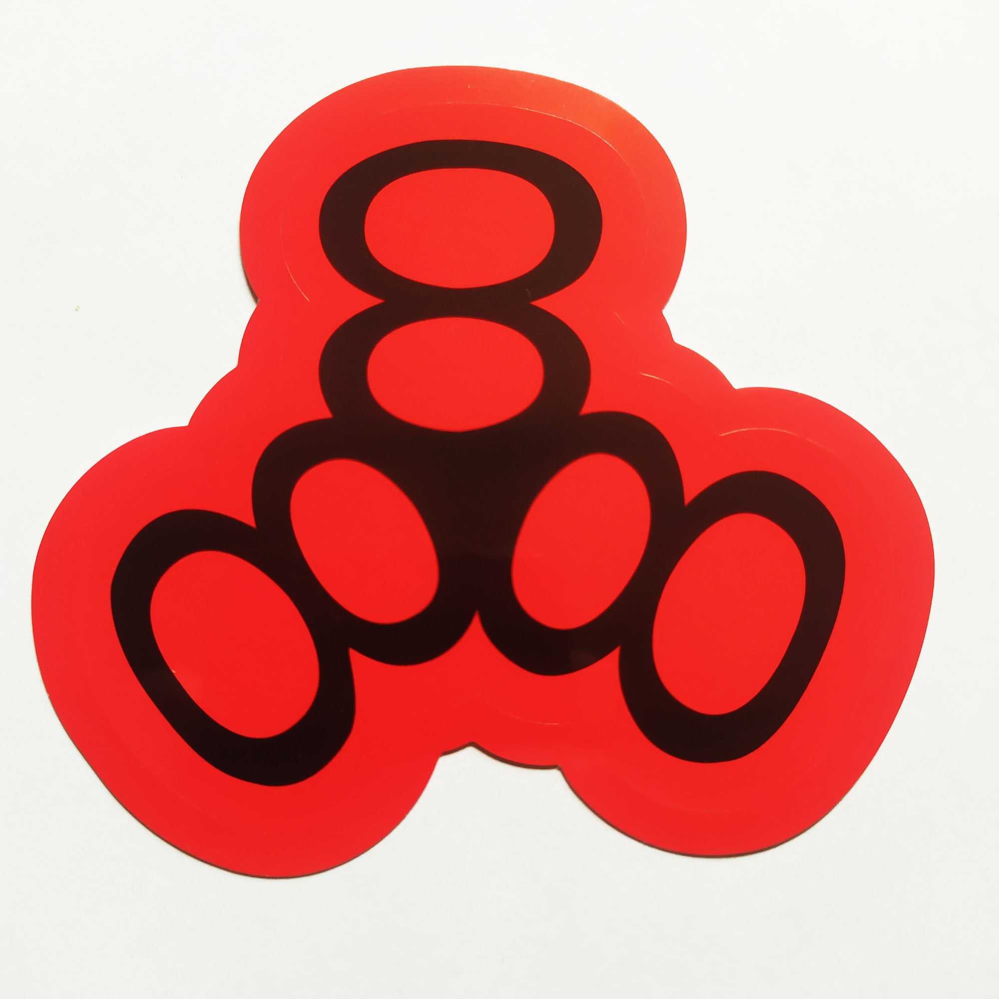 Triple Eight Helmets Skate Sticker - Red/Black