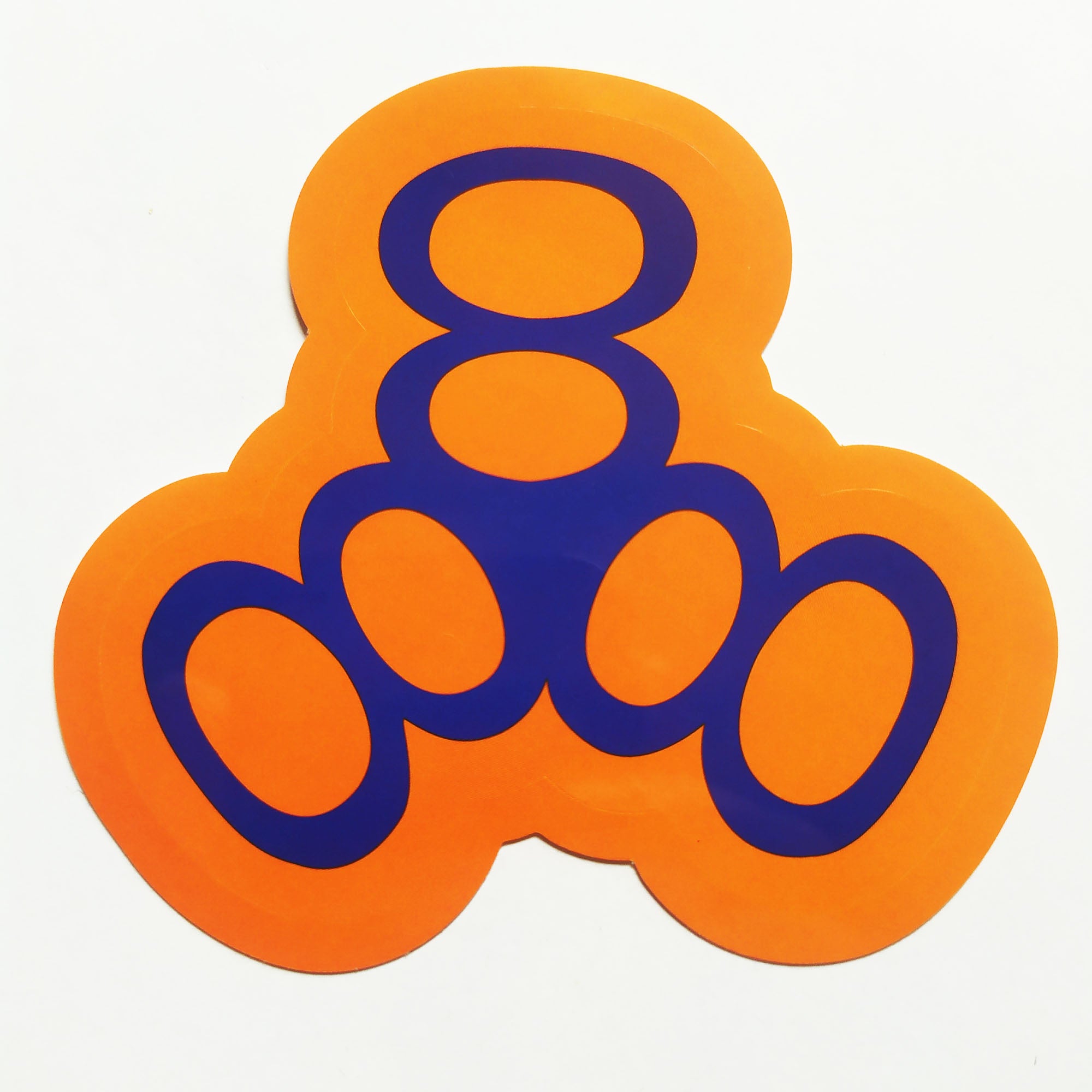 Triple Eight Helmets Skate Sticker - Orange/Blue