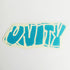 Unity Skateboards Sticker - Blue