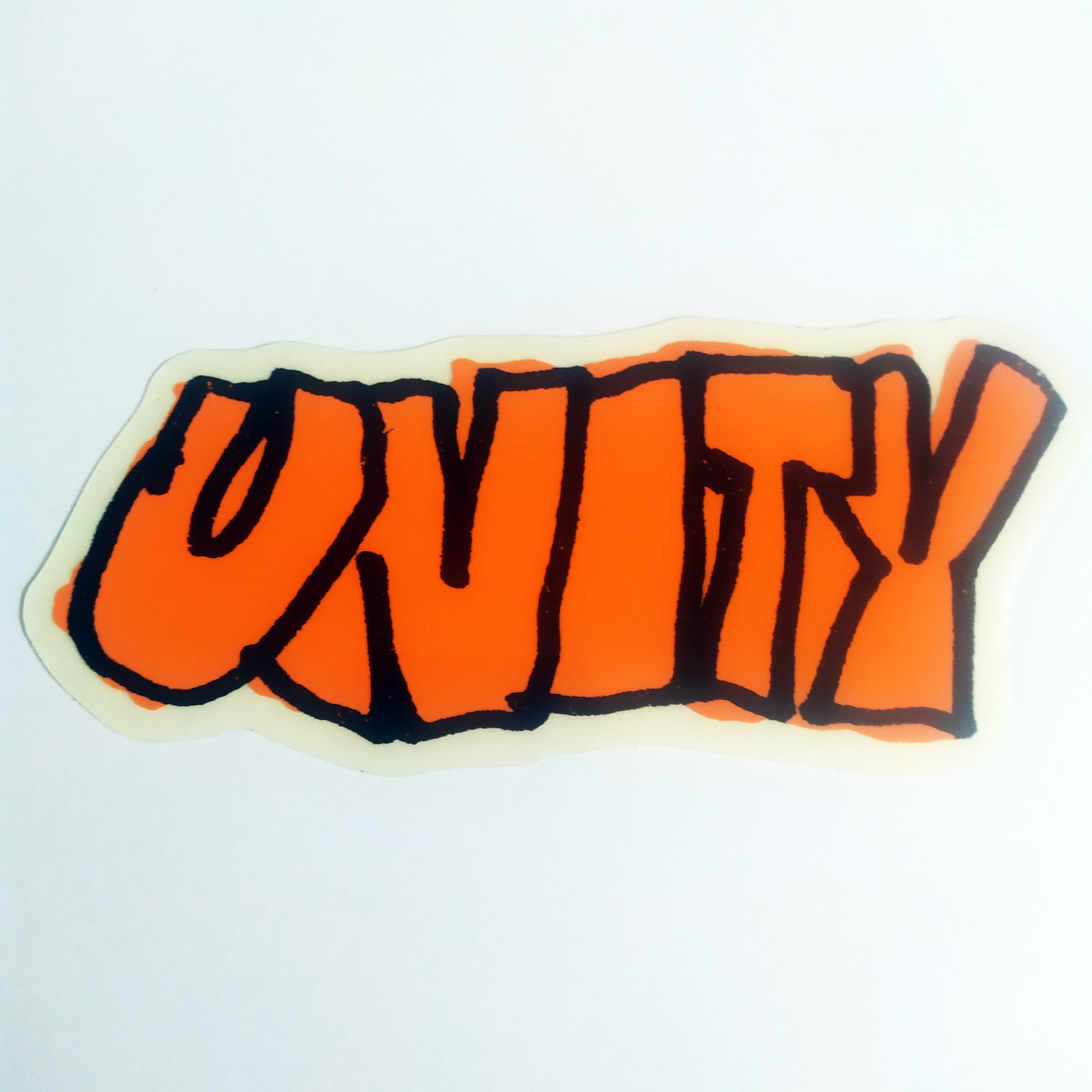 Unity Skateboards Sticker - Orange