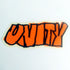 Unity Skateboards Sticker - Orange