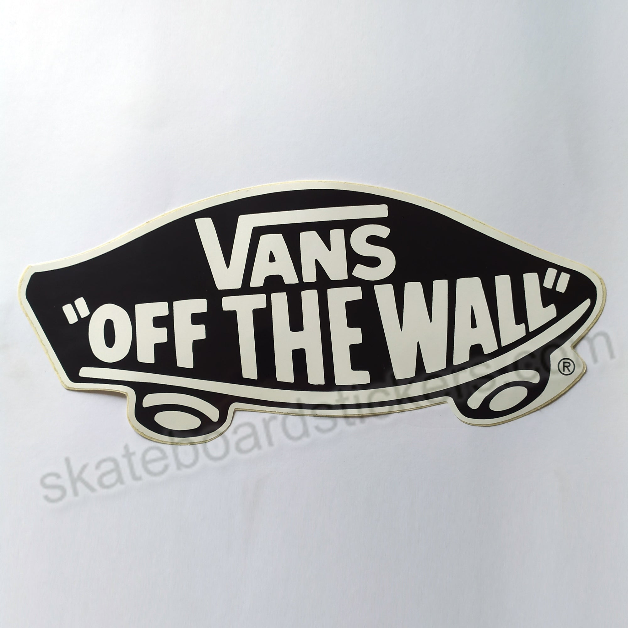 Vans Shoes "Off The Wall " Skateboard Sticker - Large - SkateboardStickers.com