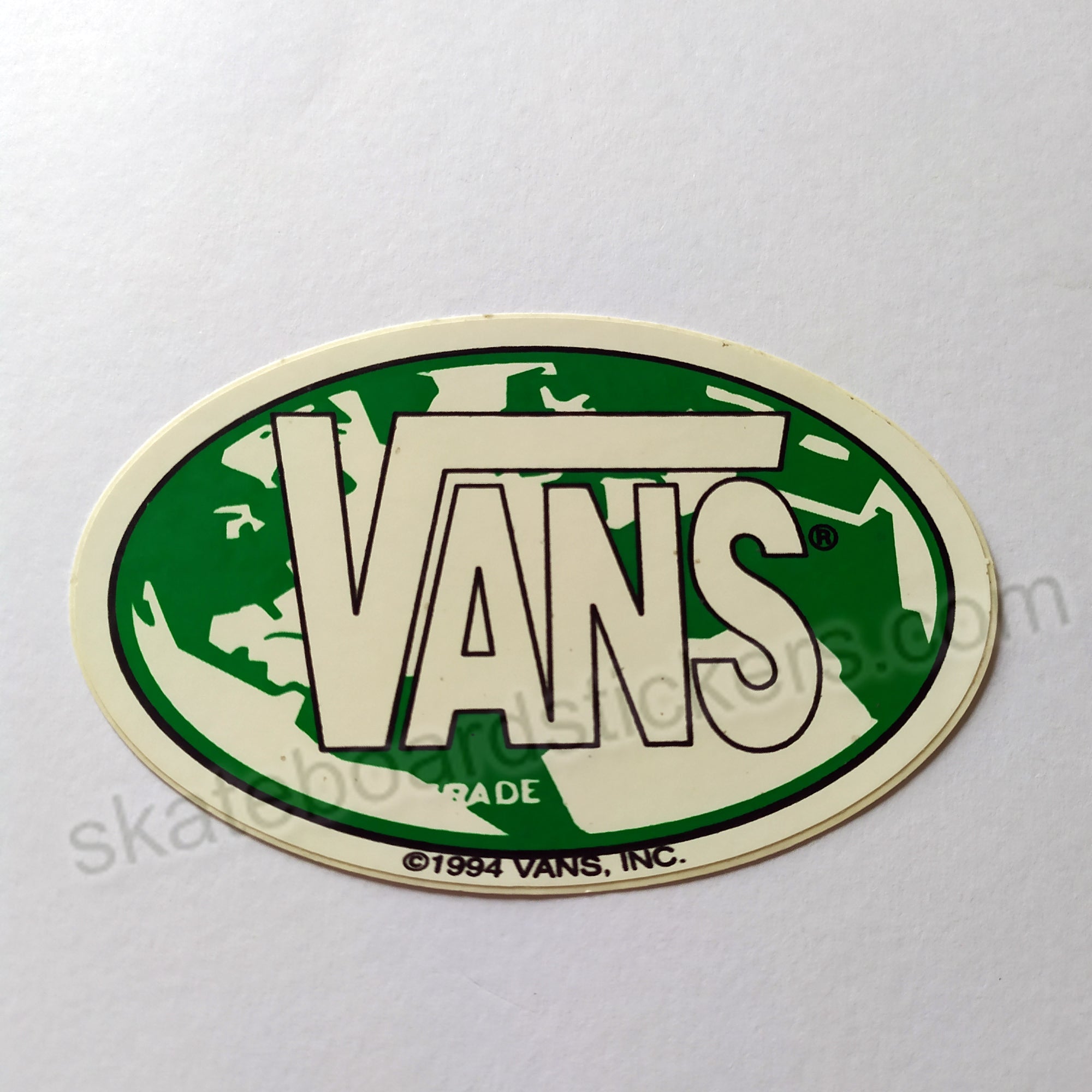Vans Shoes Skateboard Sticker from the 90s! - SkateboardStickers.com