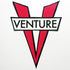 Venture Trucks - V Die Cut Sticker - Red 15.5 cm