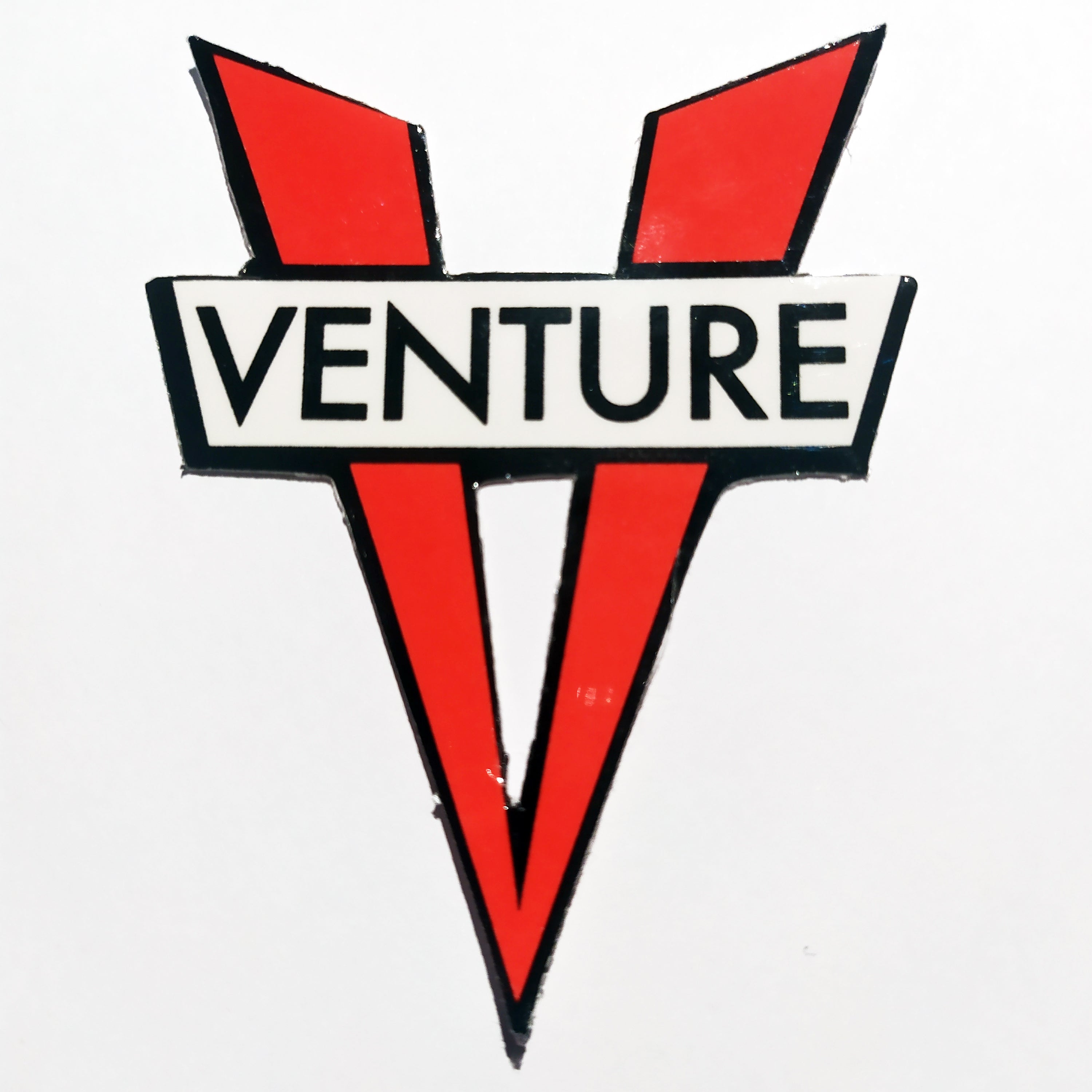 Venture Trucks - V Die Cut Sticker - Orange 7.5 cm