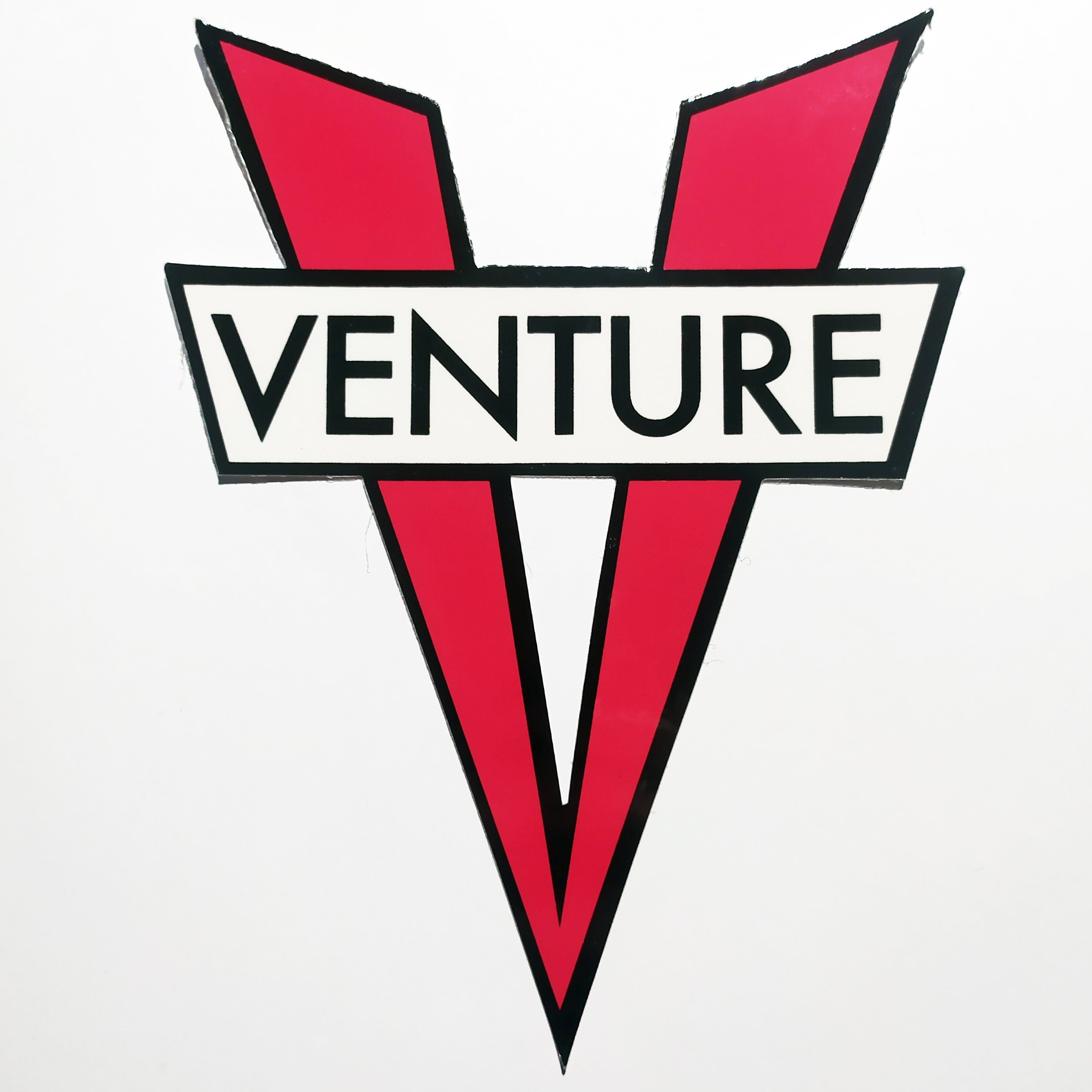 Venture Trucks - V Die Cut Sticker - Red 7.5 cm