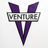 Venture Trucks - V Die Cut Sticker - Purple 7.5 cm