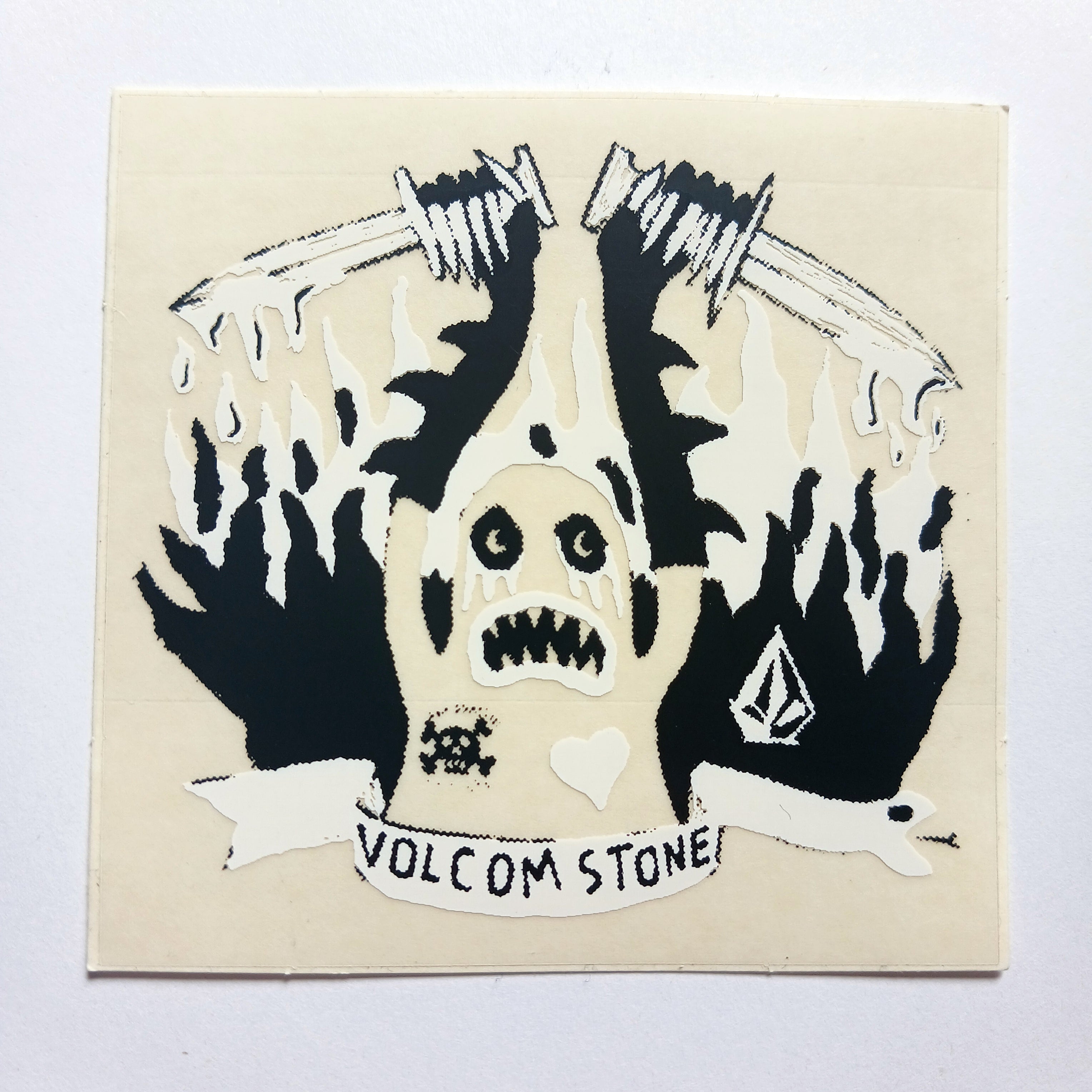 Volcom Stone Skateboard Sticker - SkateboardStickers.com