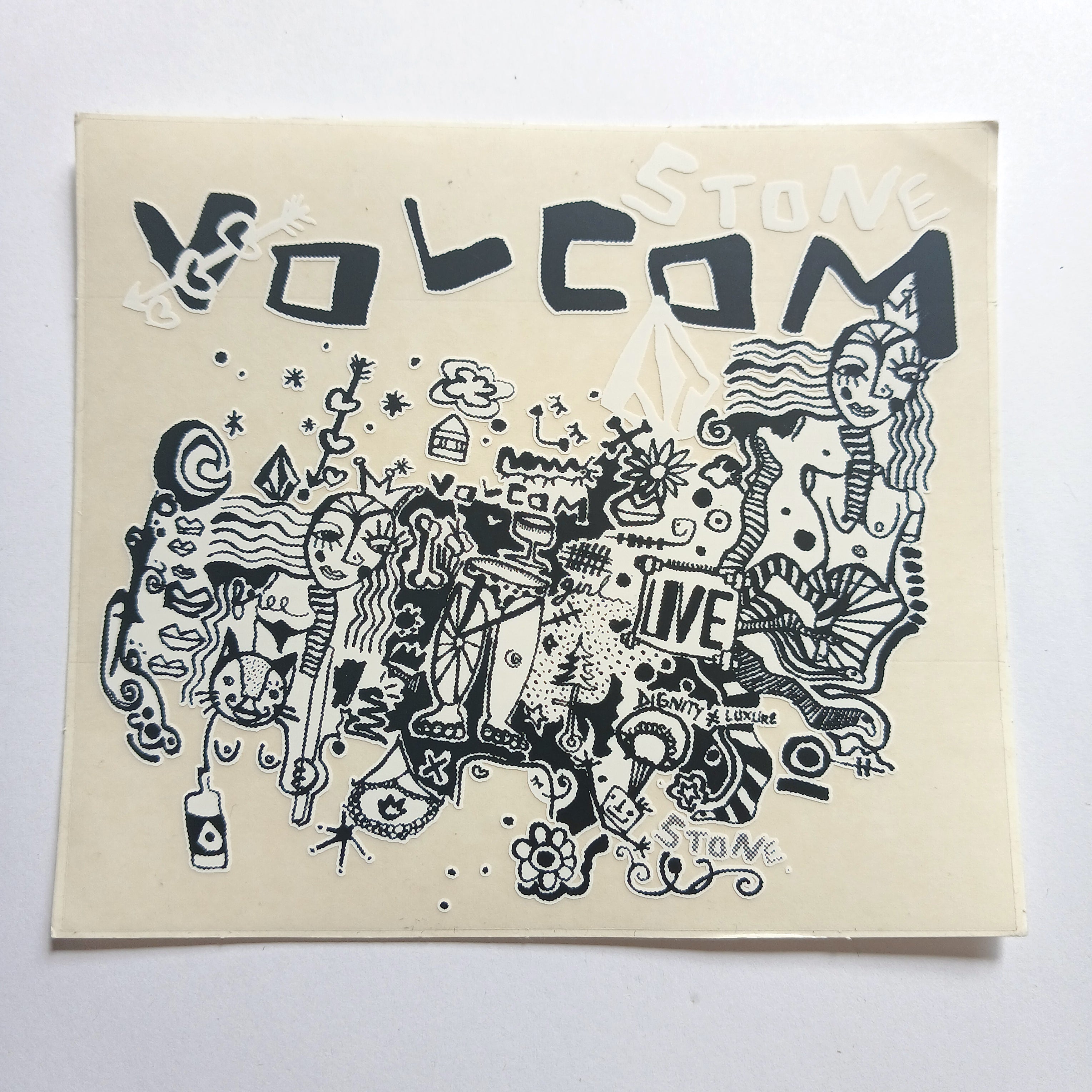 Volcom Stone Skateboard Sticker - SkateboardStickers.com