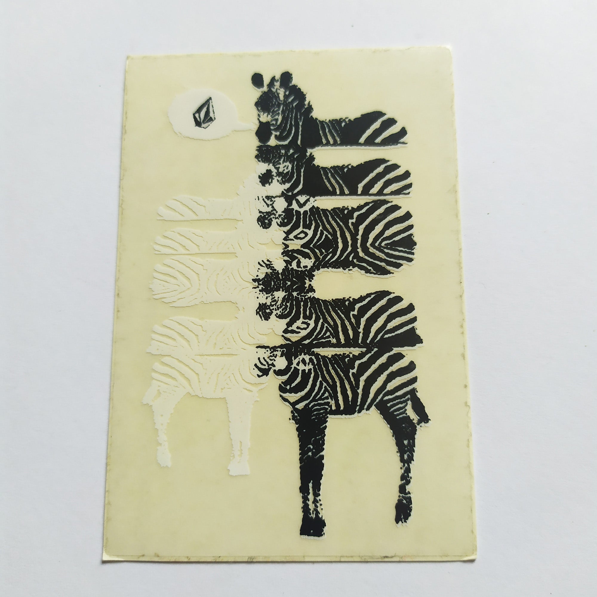 Volcom Skateboard Sticker - Zebras - SkateboardStickers.com
