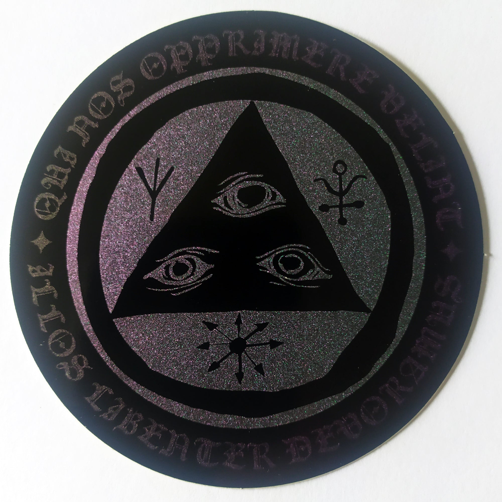Welcome Skateboards Latin Talisman Sticker - SkateboardStickers.com