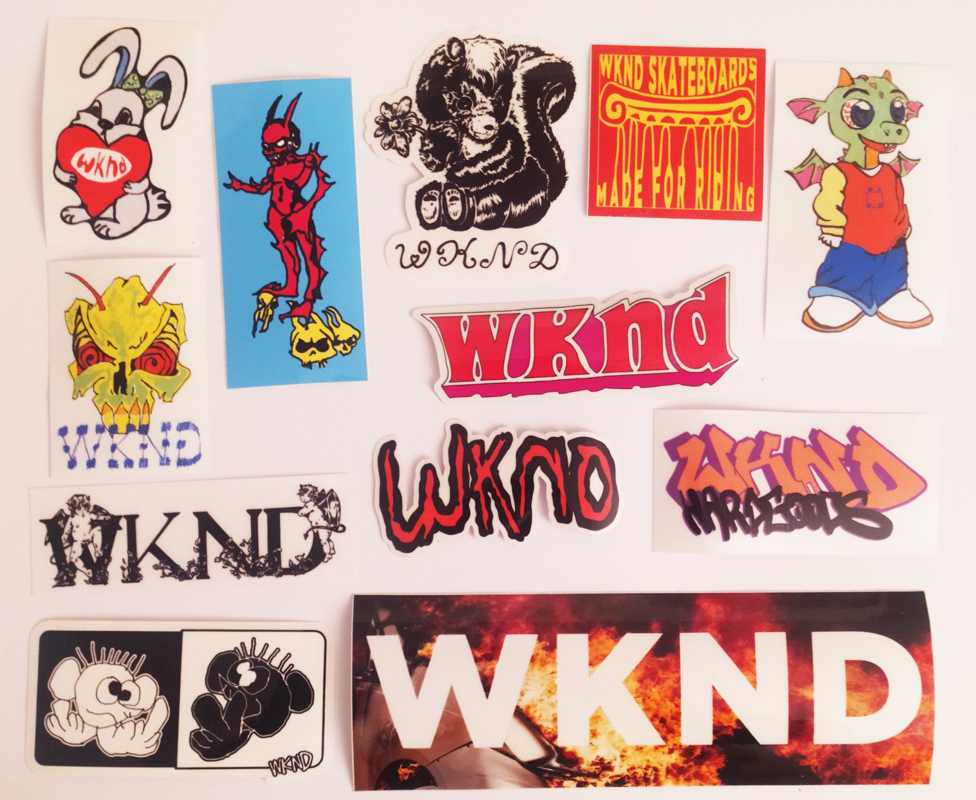WKN Skateboards Sticker Pack Bundle - SkateboardStickers.com