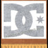 DC Shoe Co. Skateboard Sticker / Rub On Decal - Black - SkateboardStickers.com